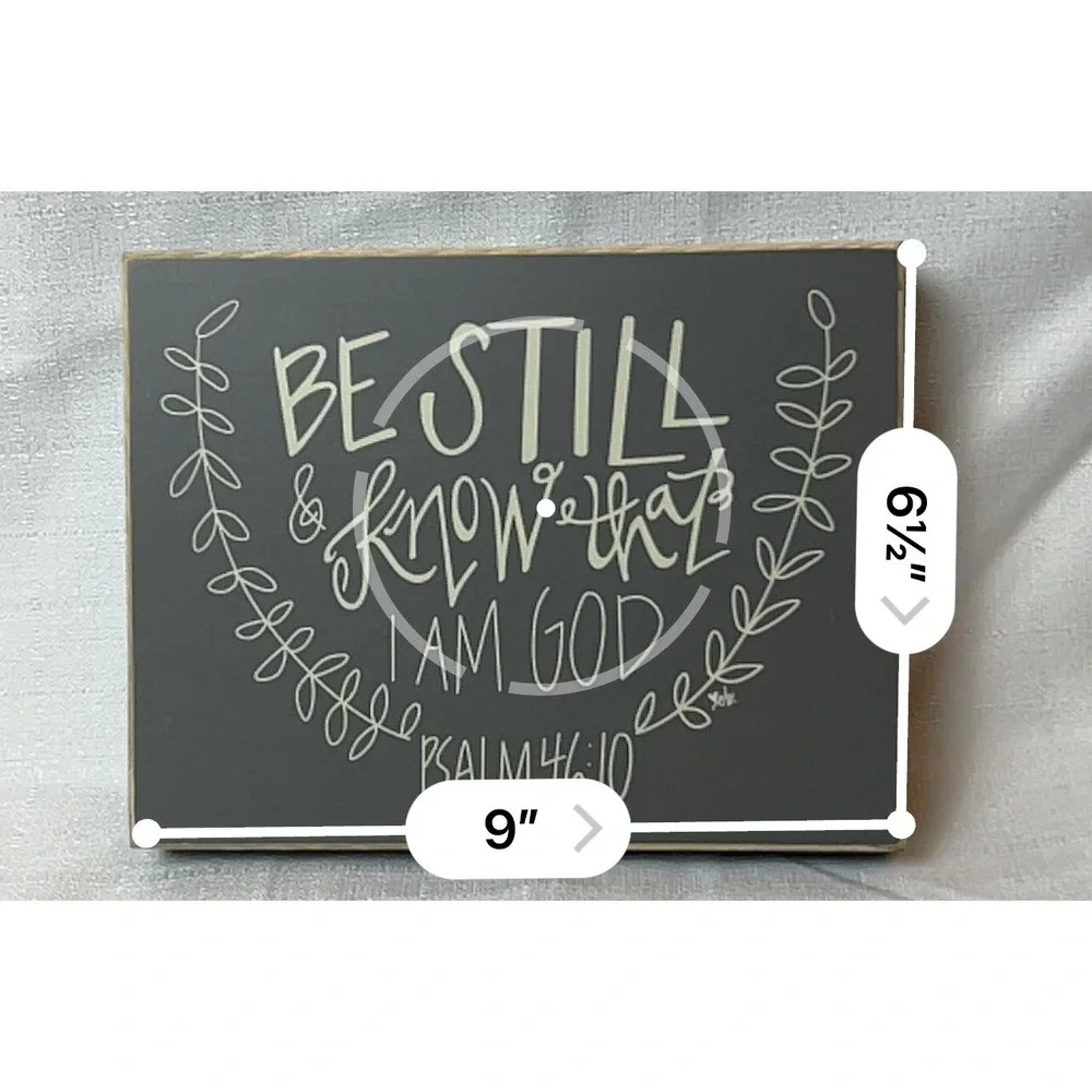 Be Still And Know That I Am Wooden Shelf Sitter Decor‎